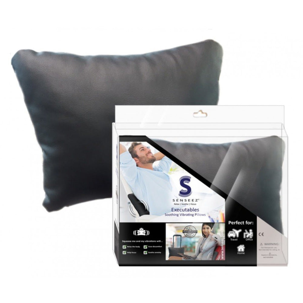 Senseez Vibrating Pillow - Black Vinyl