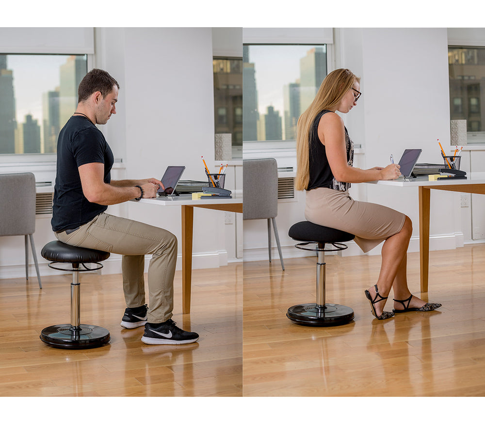 Chaise ajust. Kore Office PLUS - 47 à 68 cm - Noir