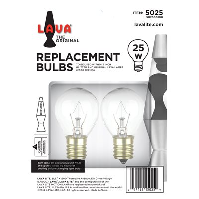 Lampe Lava - ampoules de rechange