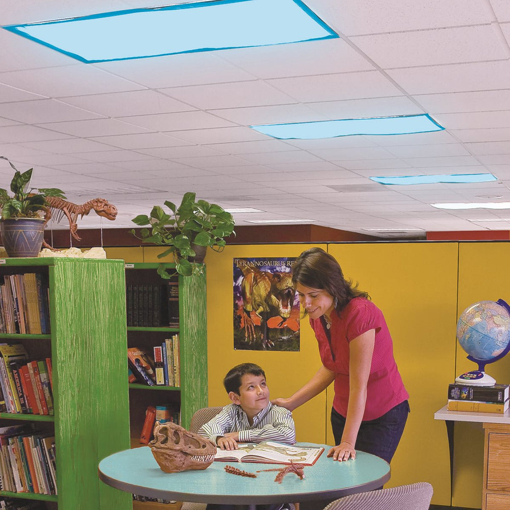 Filtres de lumière pour salle de classe - bleu