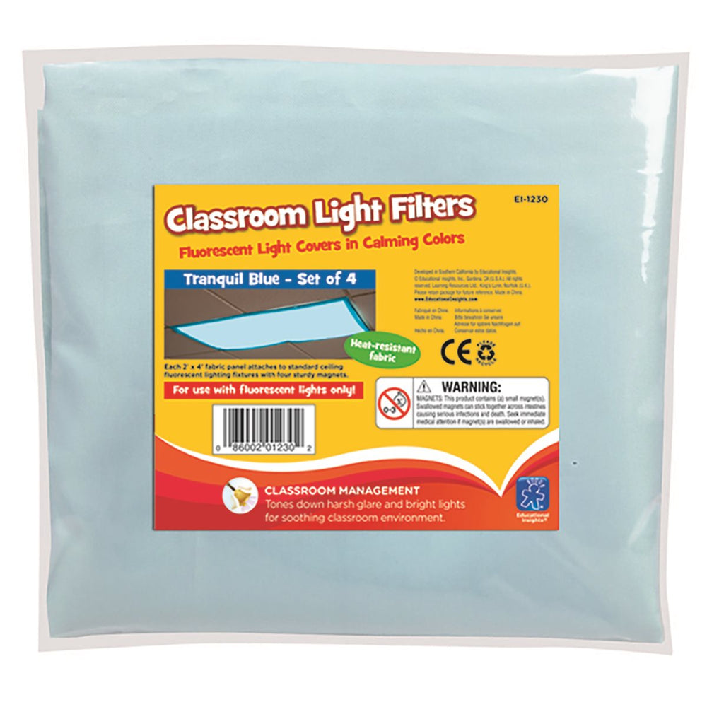 Filtres de lumière pour salle de classe - bleu