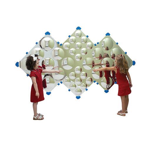 Mirror Diamond Bubble Wall