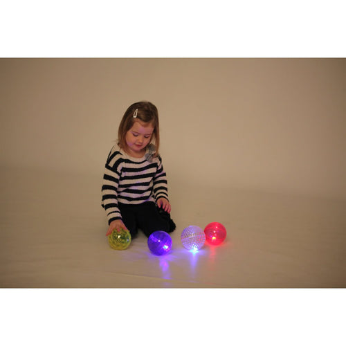 Balles sensorielles lumineuses et texturées