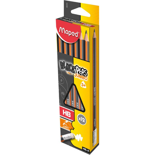 Crayons triangulaires HB Jumbo