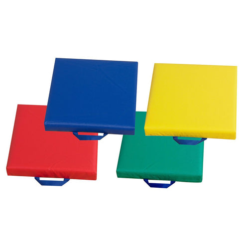 Square Floor Cushions with handle - Set of 4