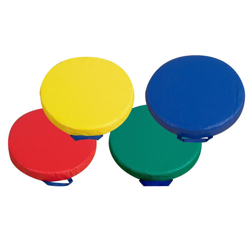 Round Floor Cushions - Set of 4