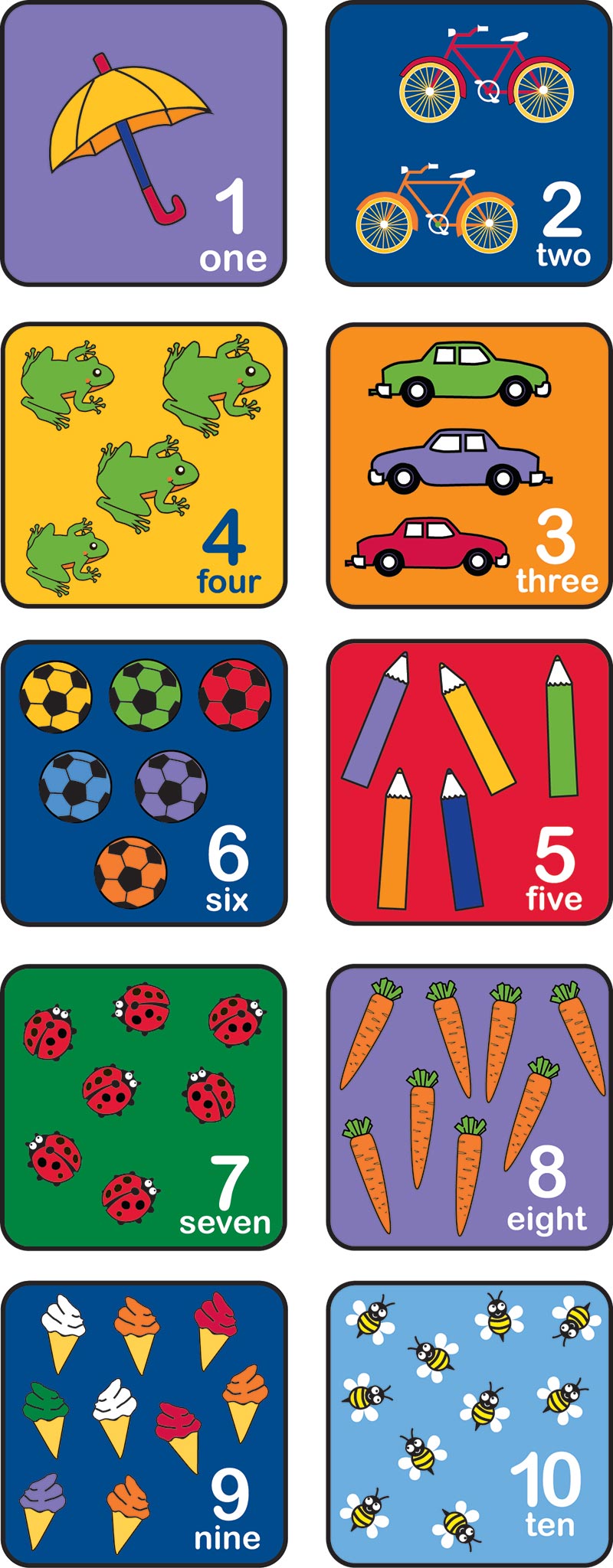 Carpet (pck of 10) - Learn how to count
