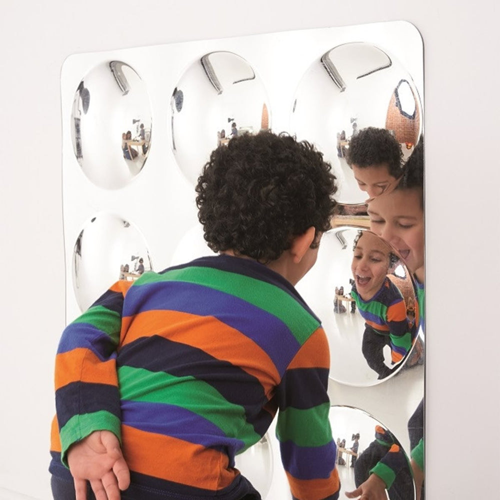 Miroir carré à 9 bulles