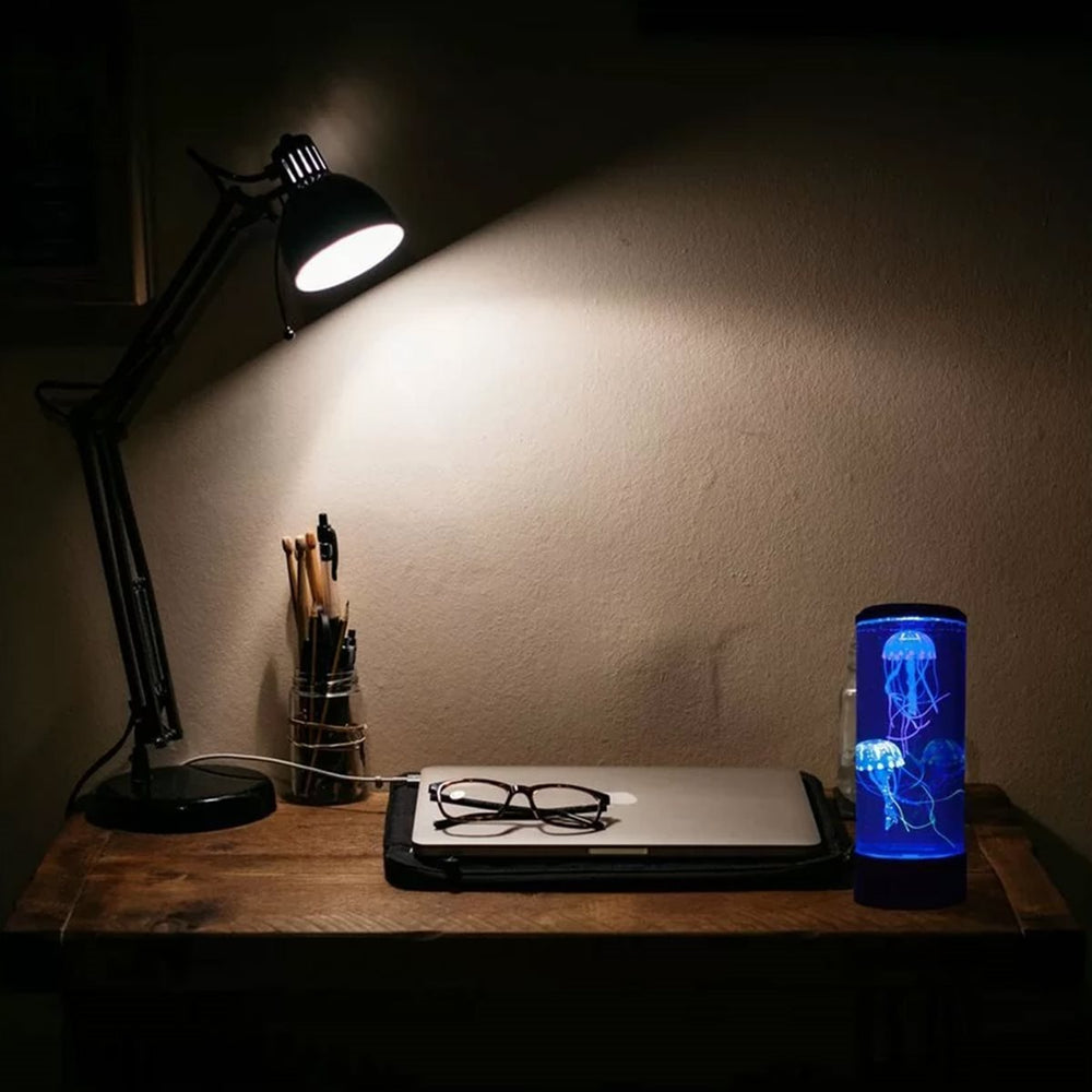 Lampe méduses avec télécommande