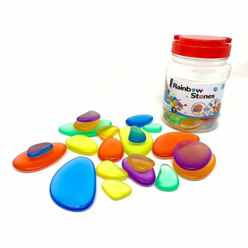 Rainbow Acrylic Pebbles