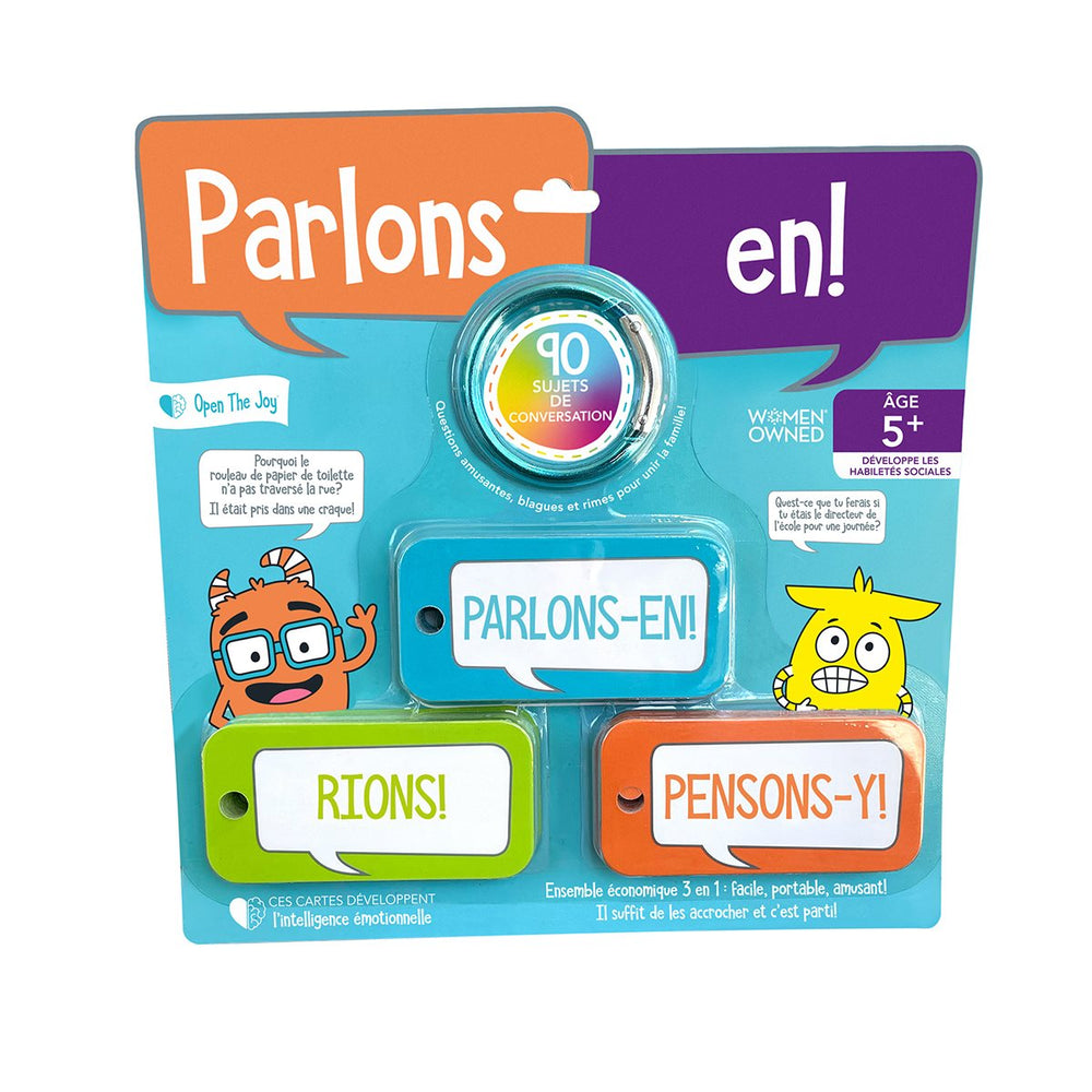 Parlons-en! Cartes de conversation format poche - Version française