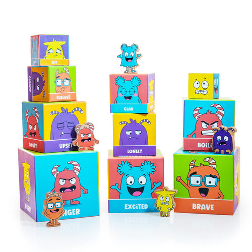 Tower of Emotions – Nesting & Stacking Blocks – English Version 