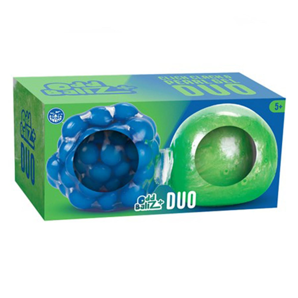 Balle anti-stress duo – Gel scintillant et molécules