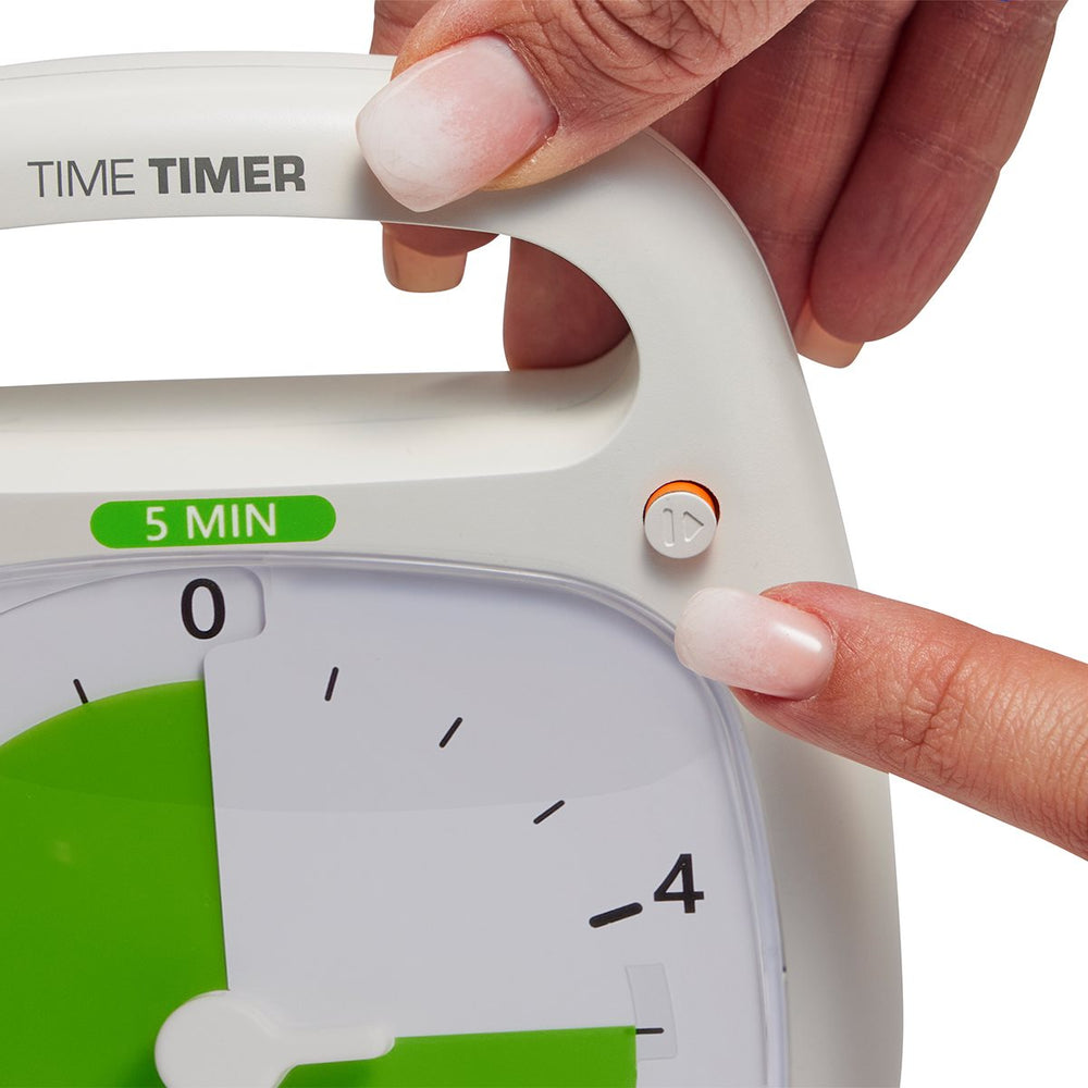 Time Timer Plus avec bouton pause – 5 min