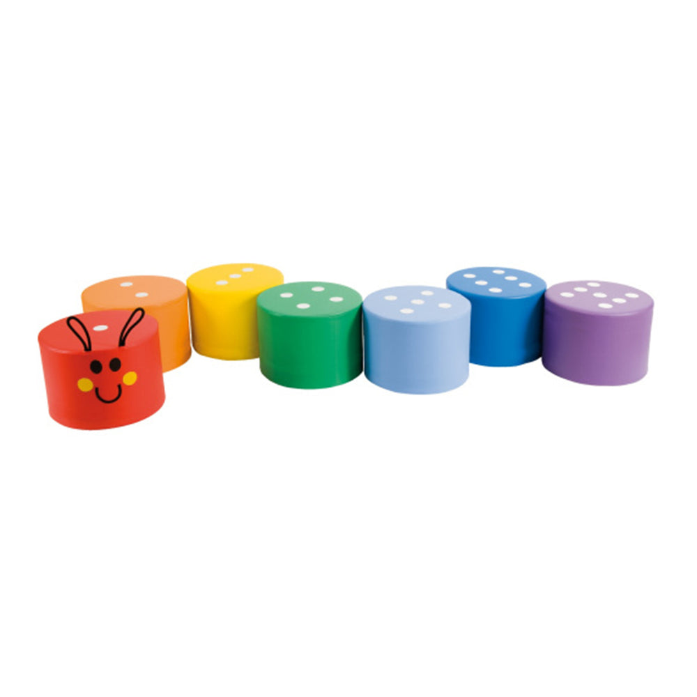 Ensemble de sièges souples – Chenille arc-en-ciel