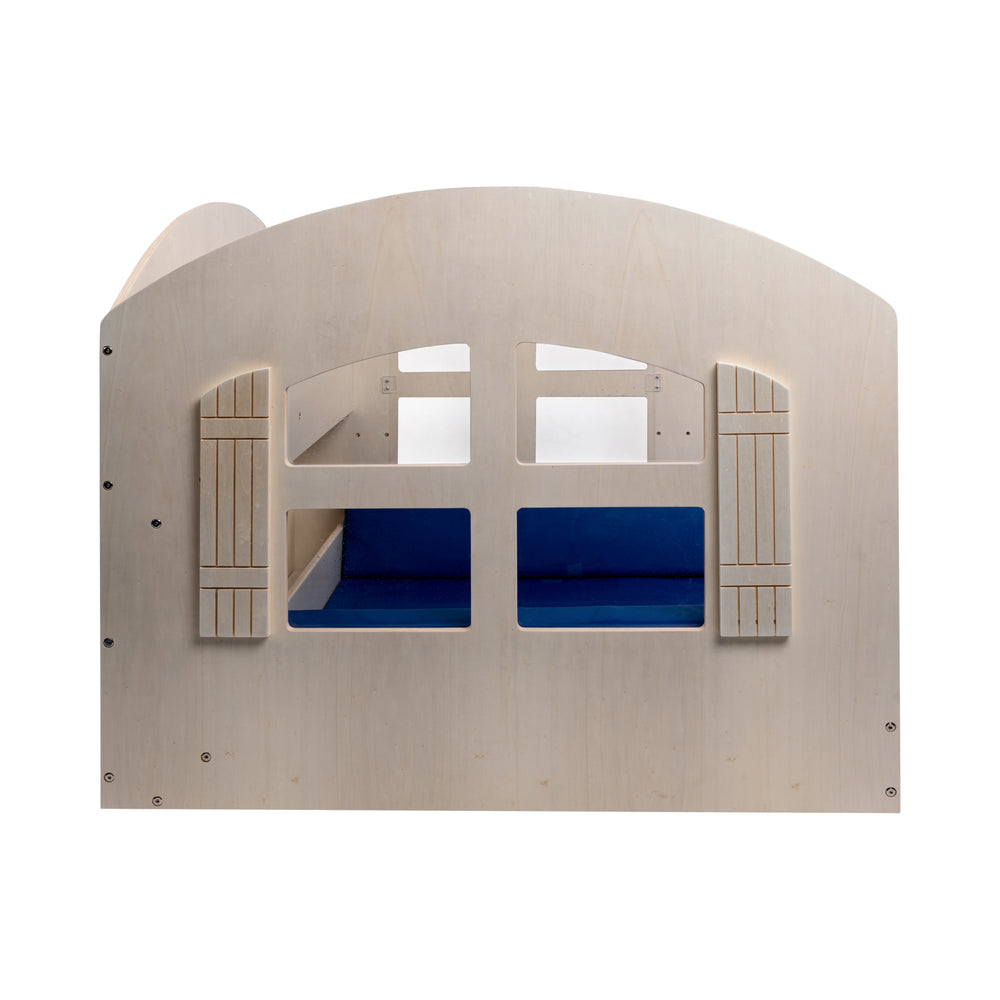 Coin lecture avec étagères à livres