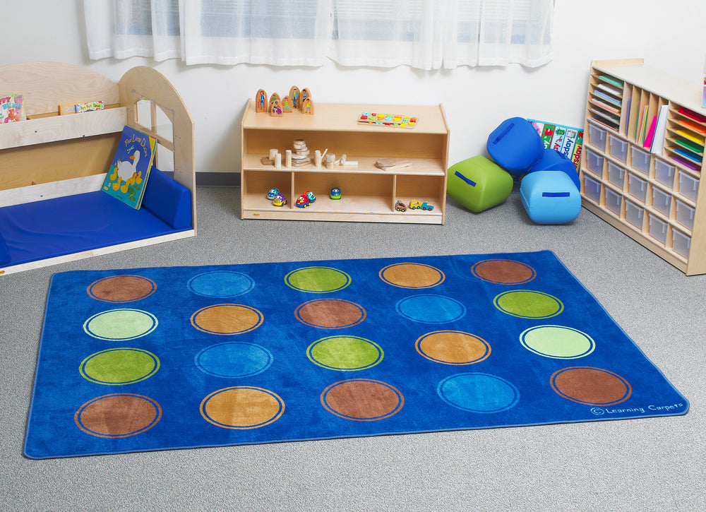 Tapis rectangulaire avec motif de points