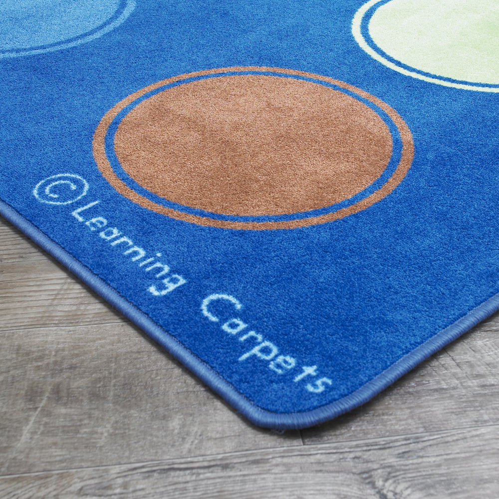 Tapis rectangulaire avec motif de points