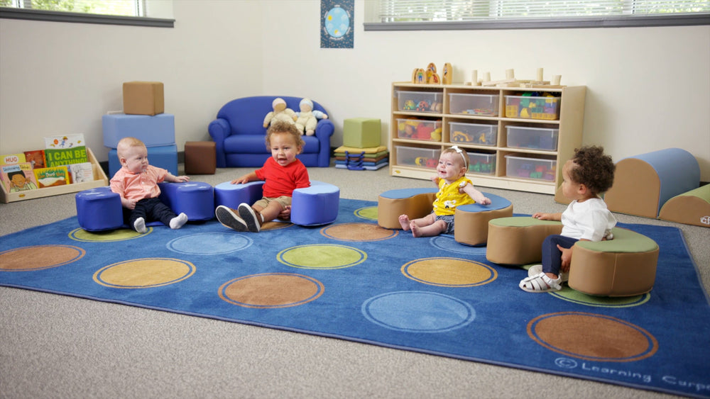 Tapis rectangulaire avec motif de points