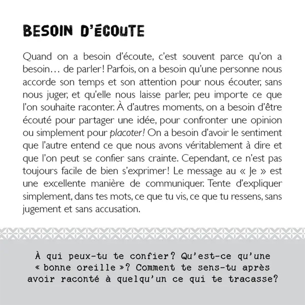 Cartons : j'explore mes besoins
