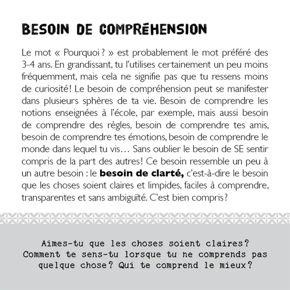 Cartons : j'explore mes besoins