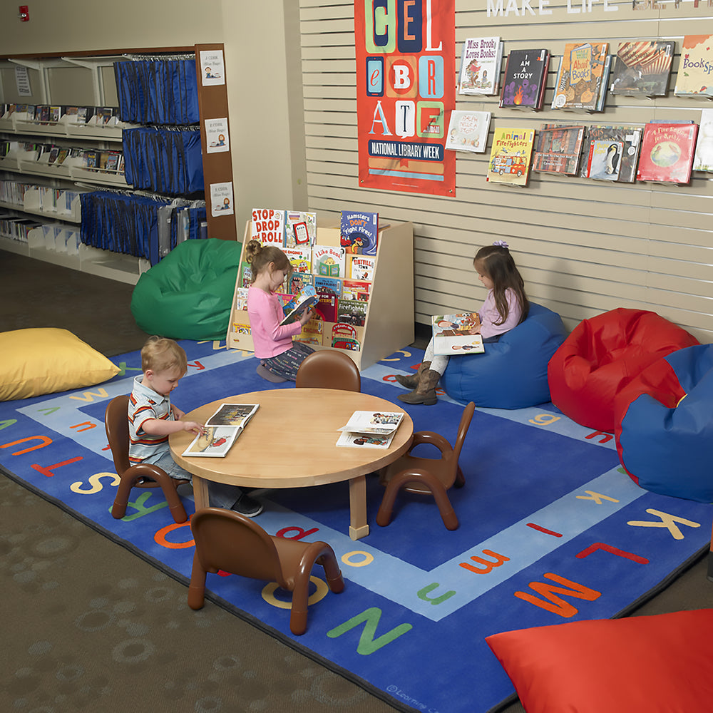 Fauteuil rond de 89 cm - Bleu