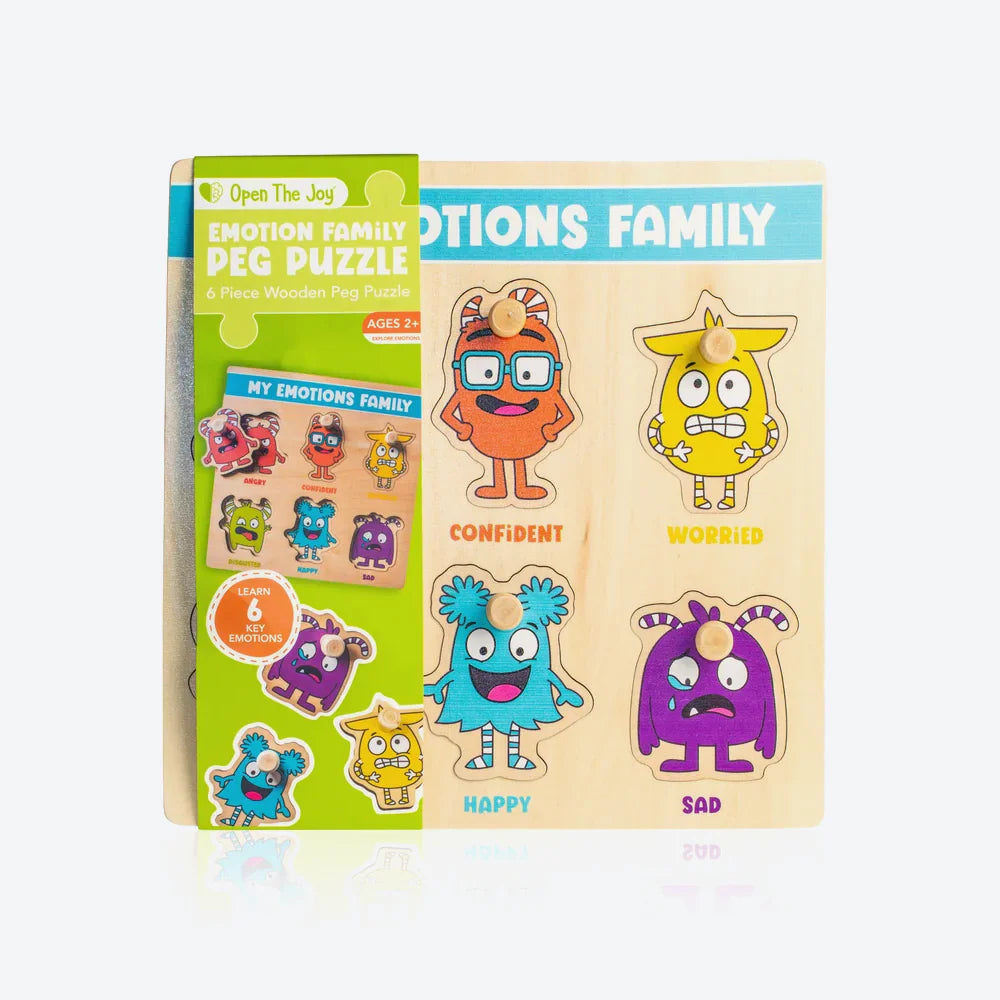 My Emotions Family Peg Puzzle - English Version