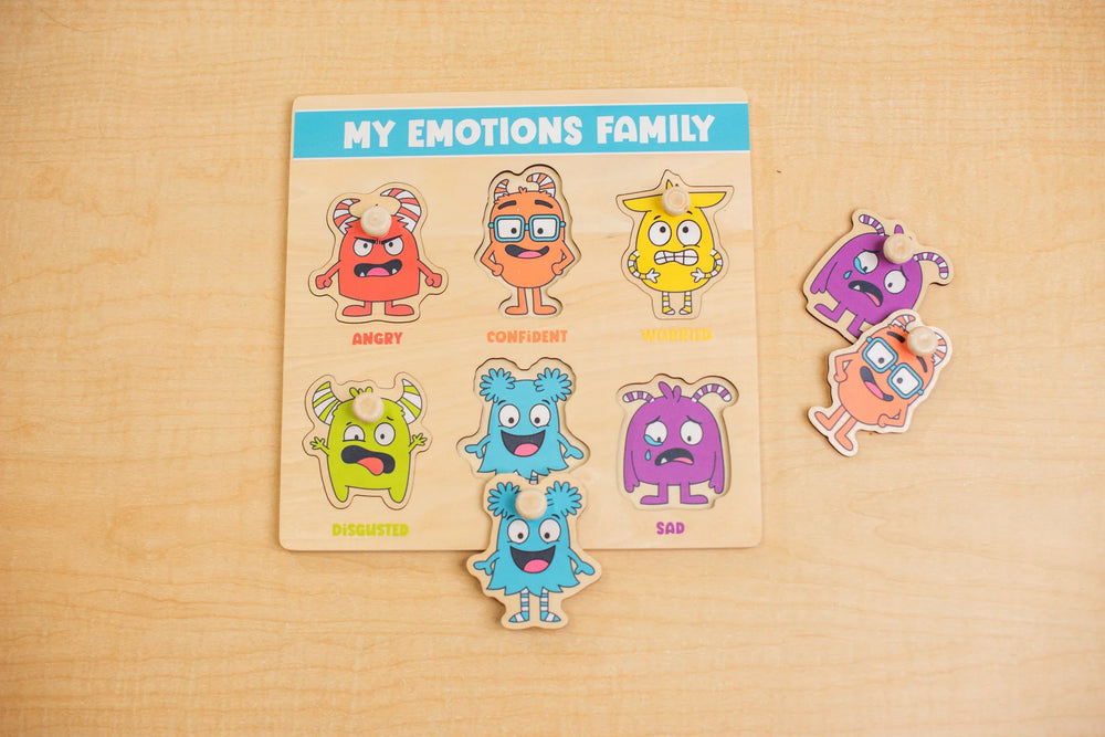 My Emotions Family Peg Puzzle - English Version