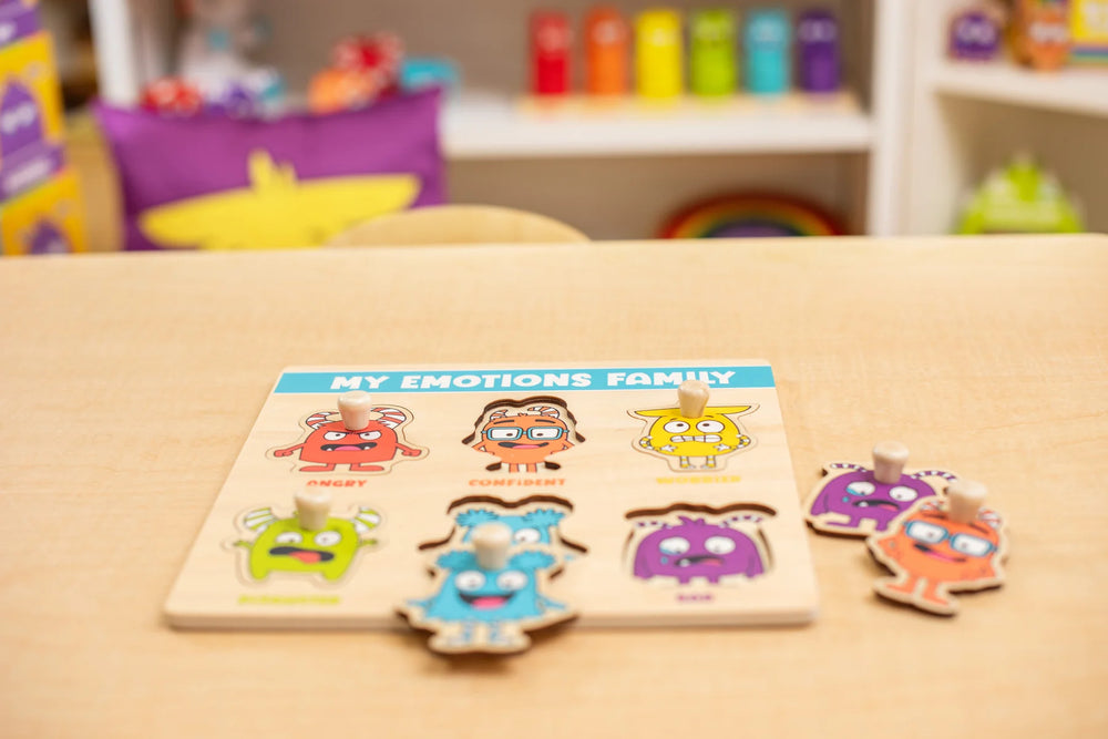My Emotions Family Peg Puzzle - English Version