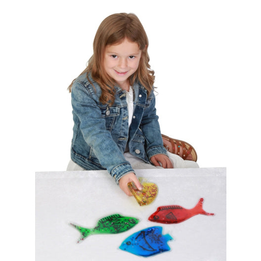 Ensemble sensoriel de poisson scintillants en gel
