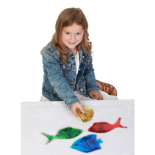 Ensemble sensoriel de poisson scintillants en gel