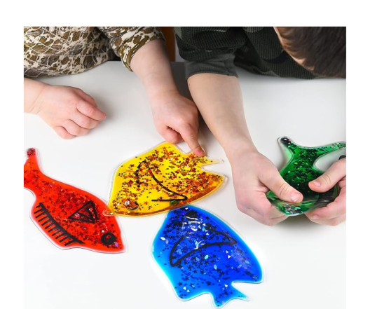 Ensemble sensoriel de poisson scintillants en gel