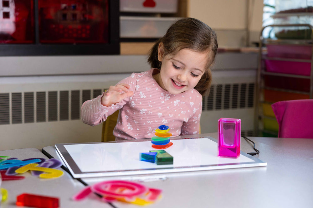 Ensemble sensoriel pour tablette lumineuse