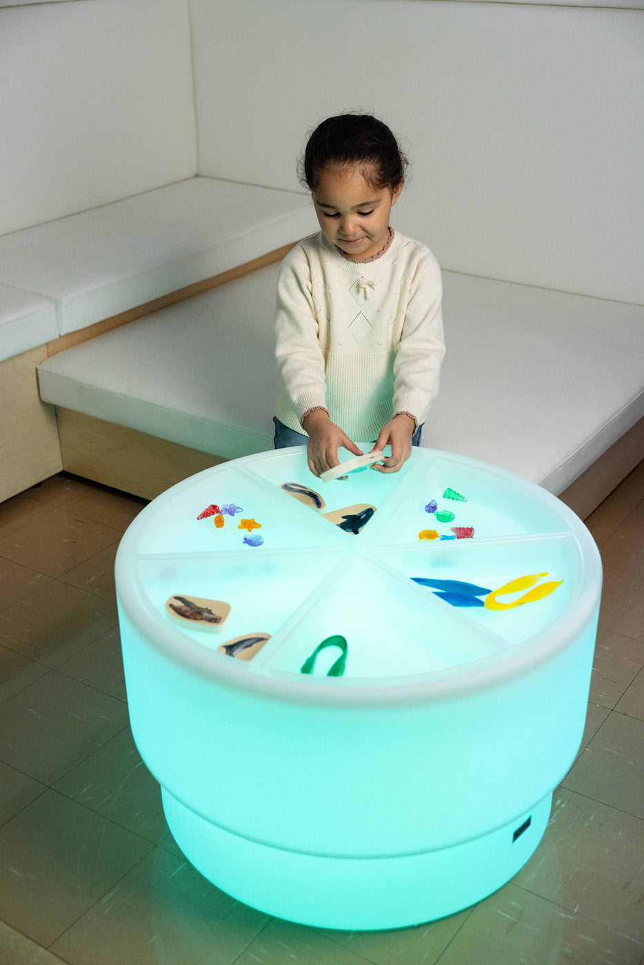 Ensemble sensoriel de luxe pour table lumineuse