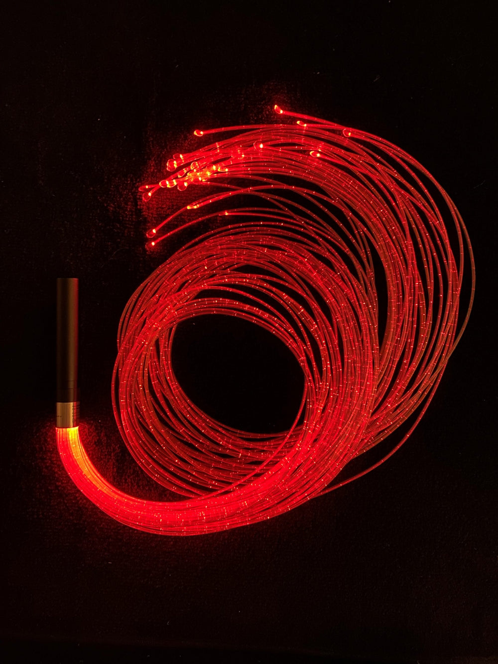 Queue de fibre optique portative aux couleurs UV