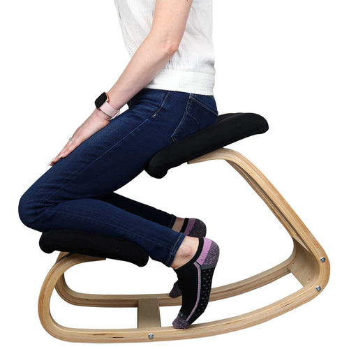 Chaise bercante ergonomique avec appuie-genoux