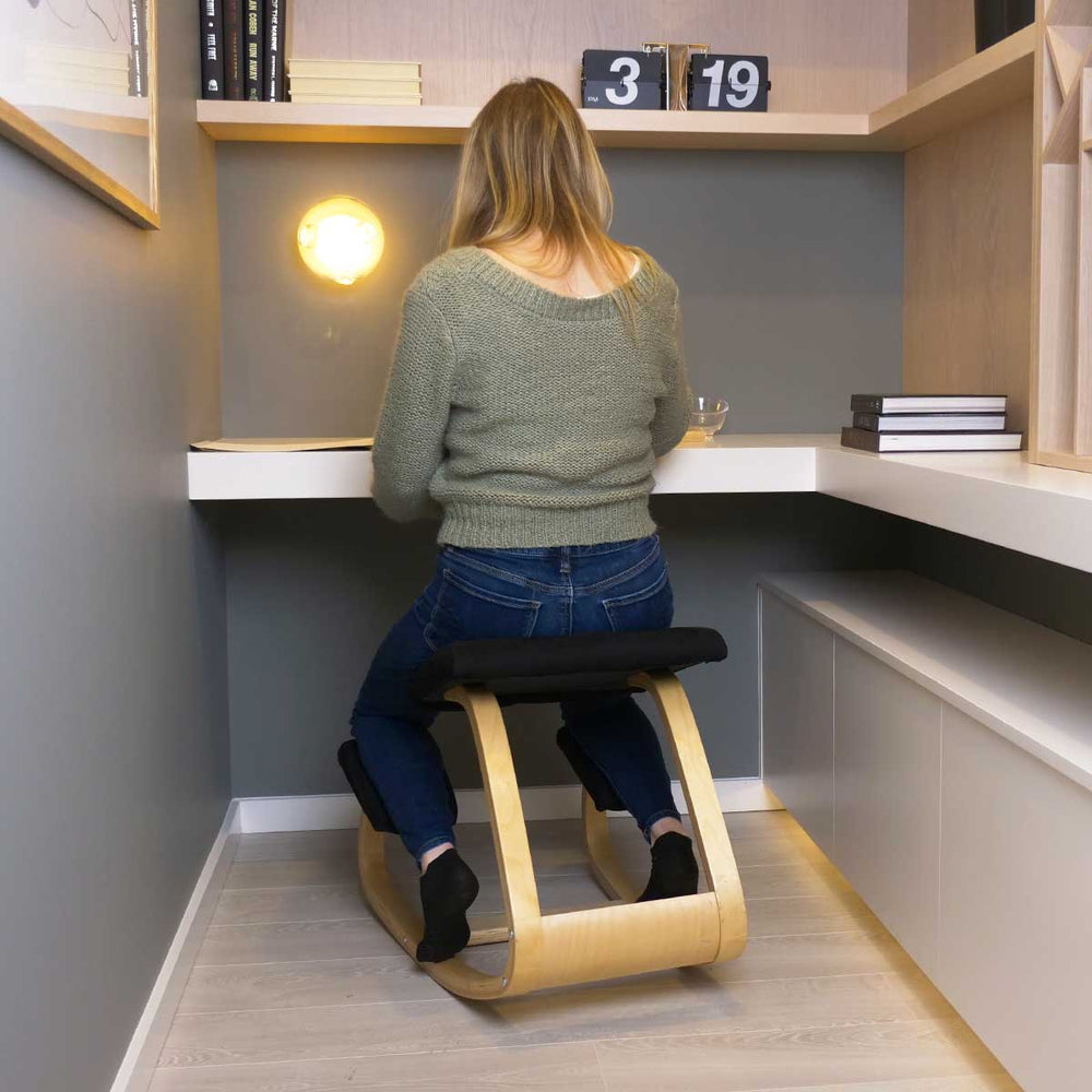 Chaise bercante ergonomique avec appuie-genoux