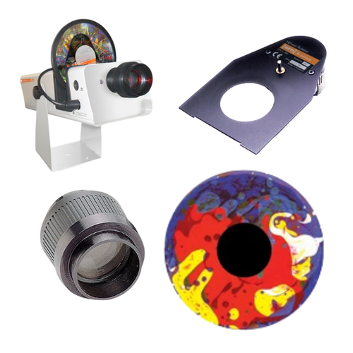 Ensemble projecteur DEL et lentille