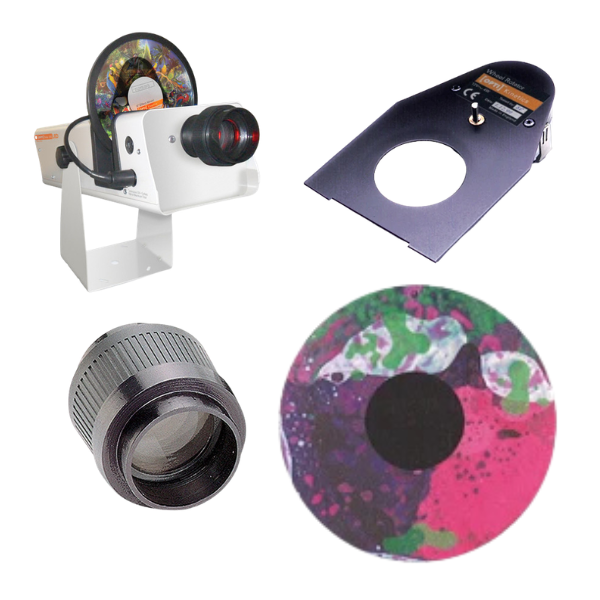 Ensemble projecteur DEL et lentille