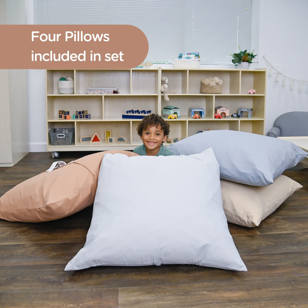 Square Floor Pillow - Set of 4