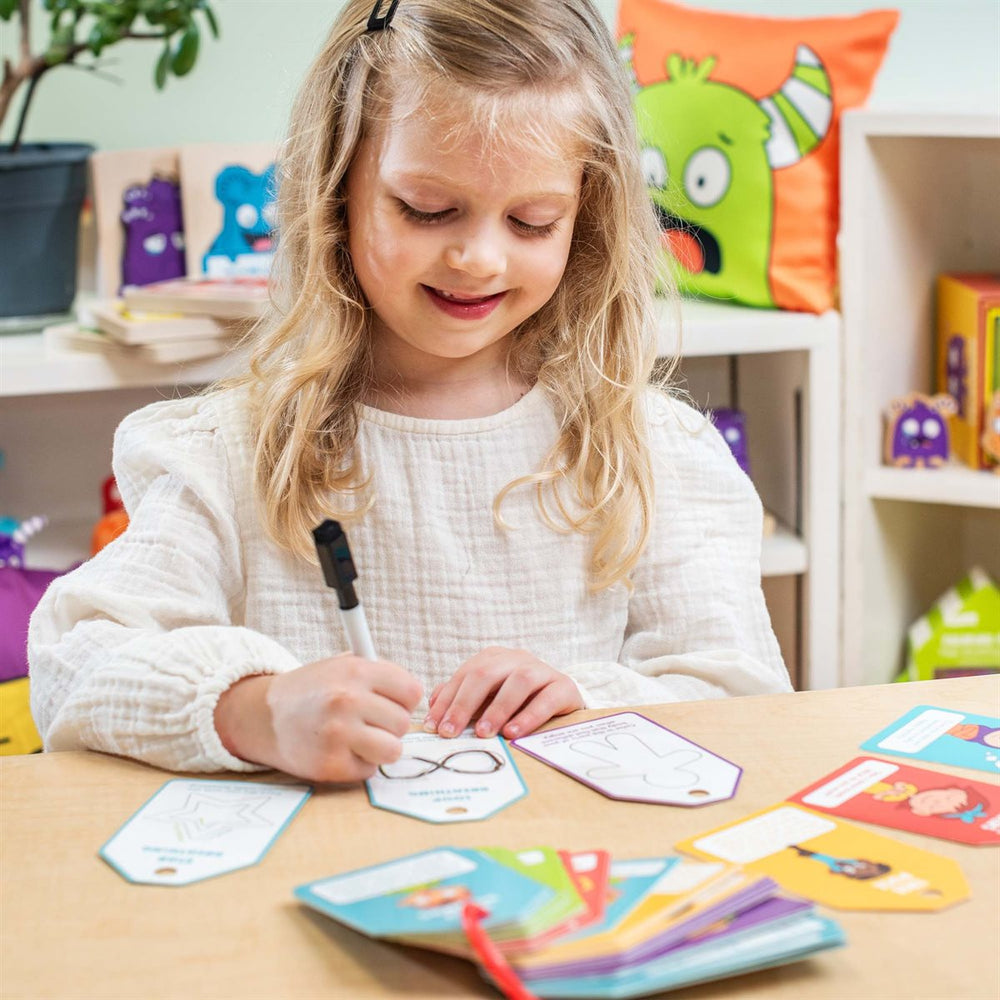 Calming Cards - Portable Dry Erase Activities - English Version