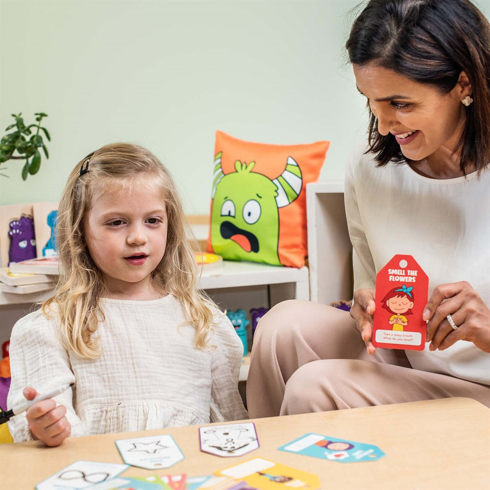 Calming Cards - Portable Dry Erase Activities - English Version