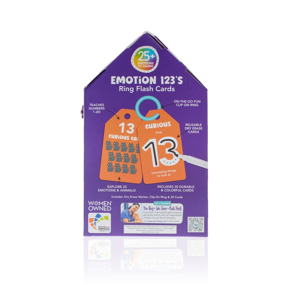 Emotions 123's - Portable Dry Erase Activities - English Version