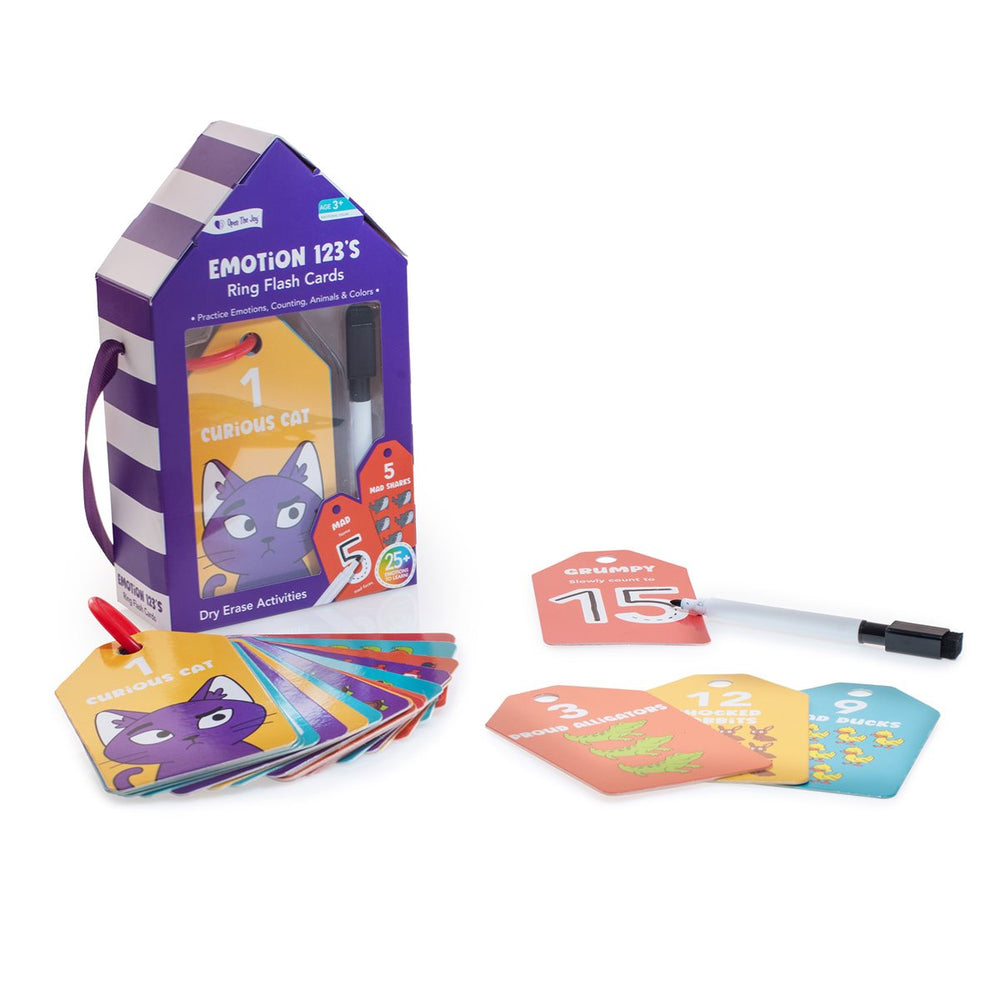 Emotions 123's - Portable Dry Erase Activities - English Version