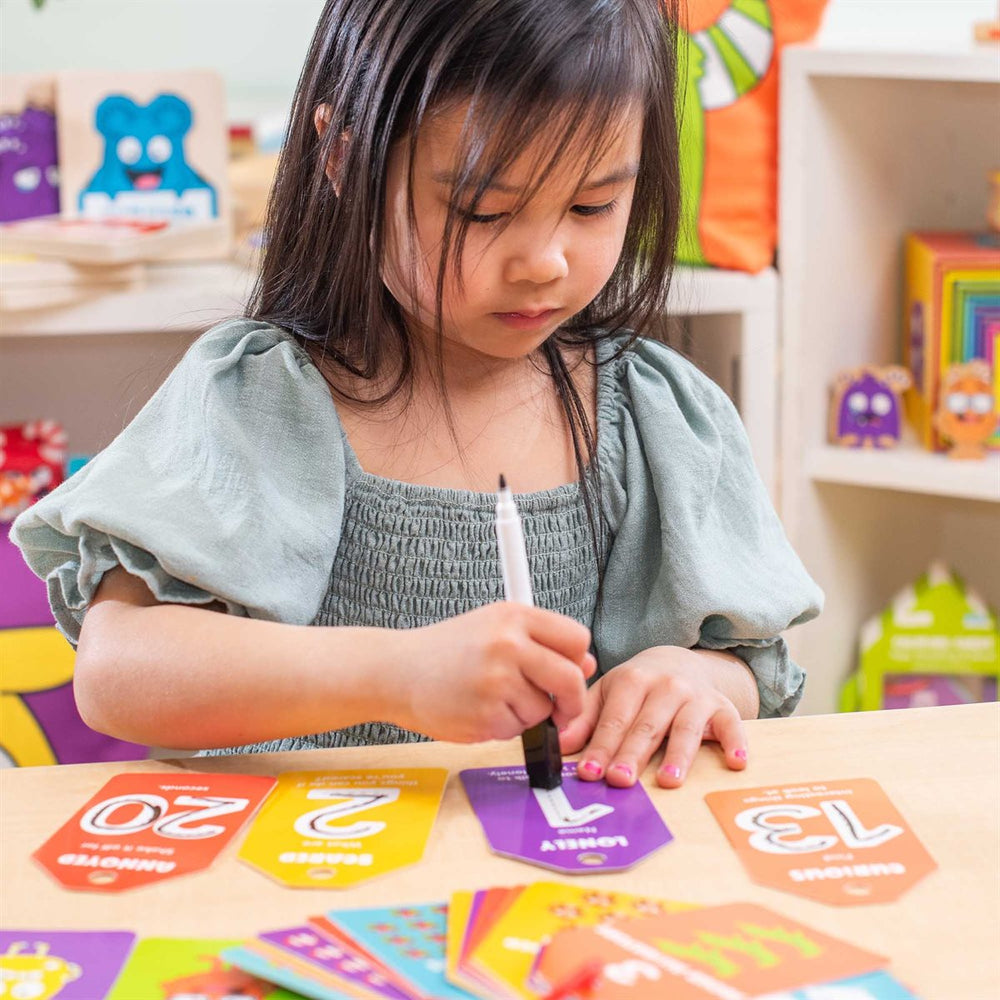 Emotions 123's - Portable Dry Erase Activities - English Version