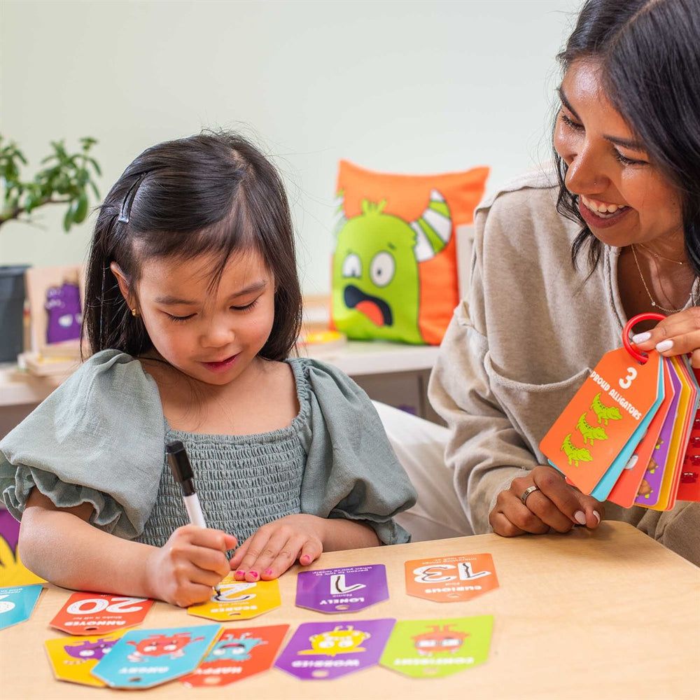 Emotions 123's - Portable Dry Erase Activities - English Version
