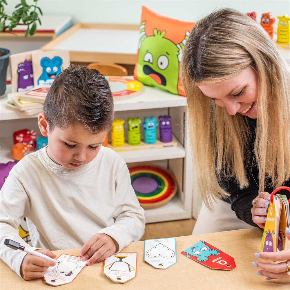 Emotions ABC's - Portable Dry Erase Activities - English Version