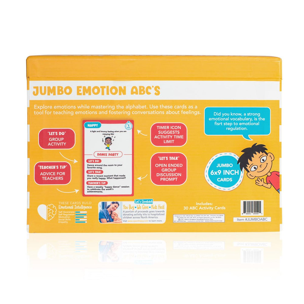 Jumbo ABC Emotion Cards - English Version