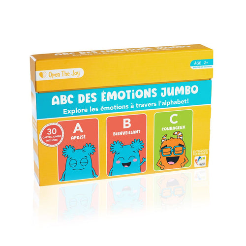 Cartes ABC des émotions jumbo pour la classe - Version française