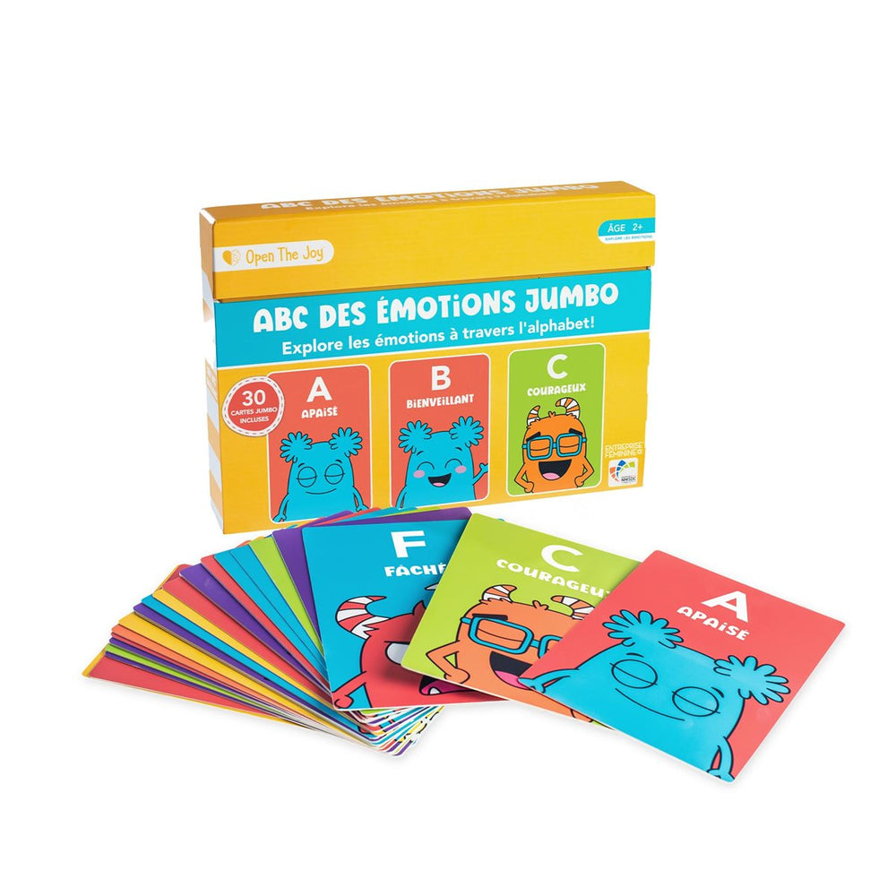 Cartes ABC des émotions jumbo pour la classe - Version française